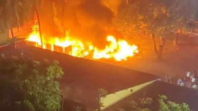 Firecracker causes major blaze at wedding venue in Bhiwandi, none injured