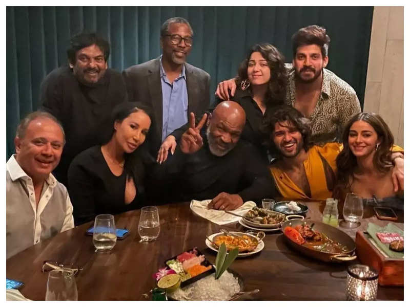 'Liger': Mike Tyson strikes a pose with Ananya Panday, Vijay Deverakonda and others as he wraps up shoot in the US