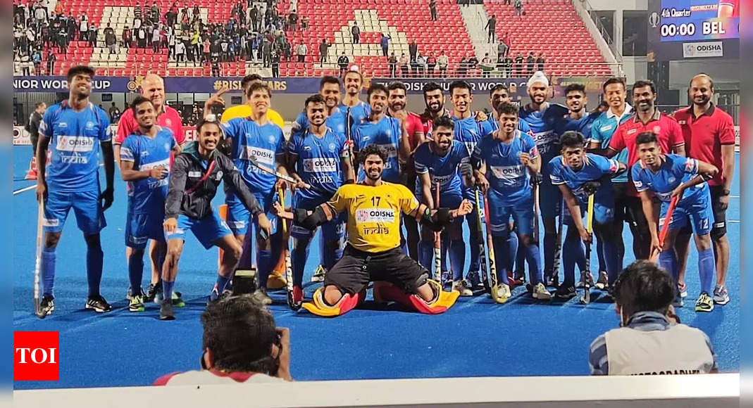 India verslaat België met 1-0 en gaat door naar de halve finales, op weg naar het verdedigen van de Junior Hockey World Cup-titel |  Hockey Nieuws