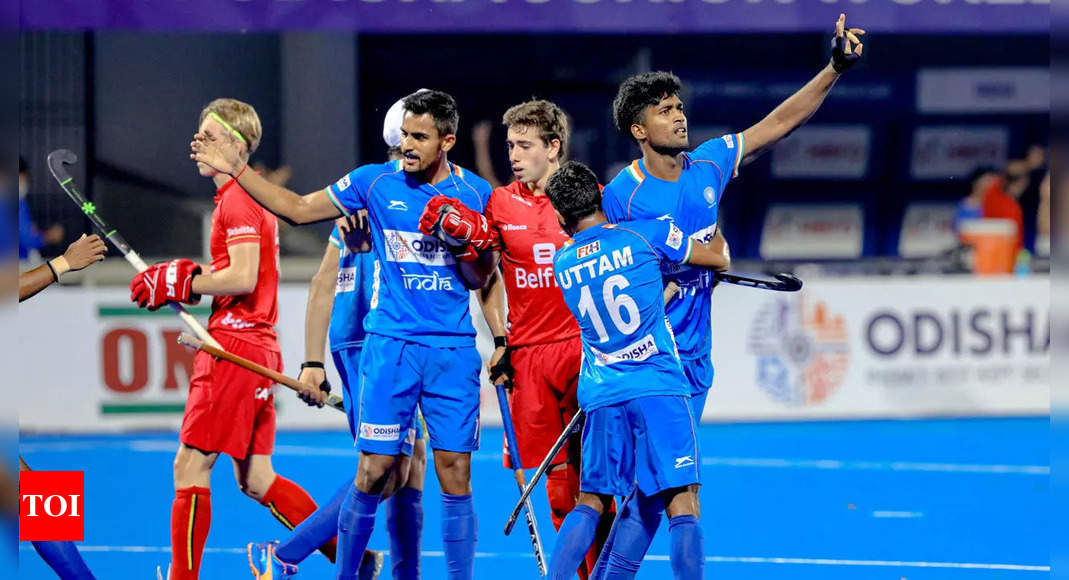 Junior Hockey World Cup: Lucknow home guard’s son is star of India’s win against Belgium | Hockey News – Times of India