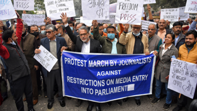Journalists demand restoration of Parliament reporting, write to Birla, Naidu