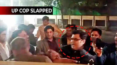 Lucknow: UP cop slapped in the middle of the road, video goes viral
