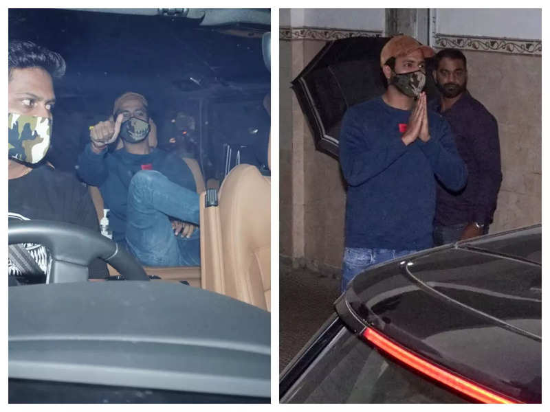 Photos: Amid wedding preparations, Vicky Kaushal visits Katrina Kaif's residence. Is the registered marriage happening today?