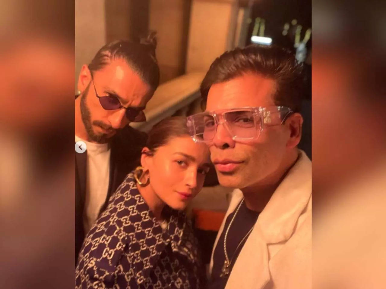 When Karan Johar met 'Rocky And Rani' aka Ranveer Singh & Alia Bhatt in  London