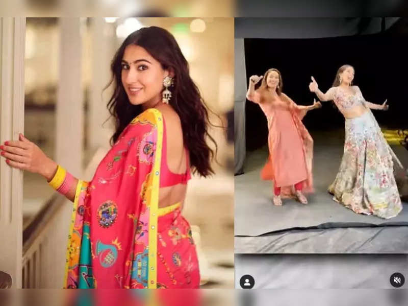 Sara Ali Khan grooves with her ‘inspiration’ Madhuri Dixit on the song 'Chaka Chak' – watch video