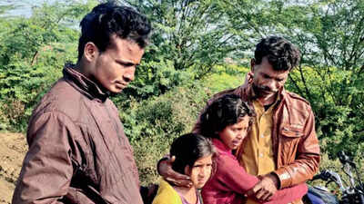 Two daughters of deceased woman with relatives in Kota on Sunday