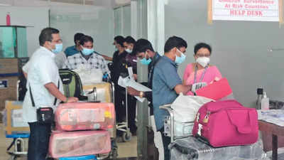 Huge queue for Covid-19 tests at Chennai airport irks passengers