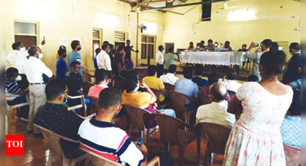 Goa: Land development issues rock Xeldem meet | Goa News - Times of India