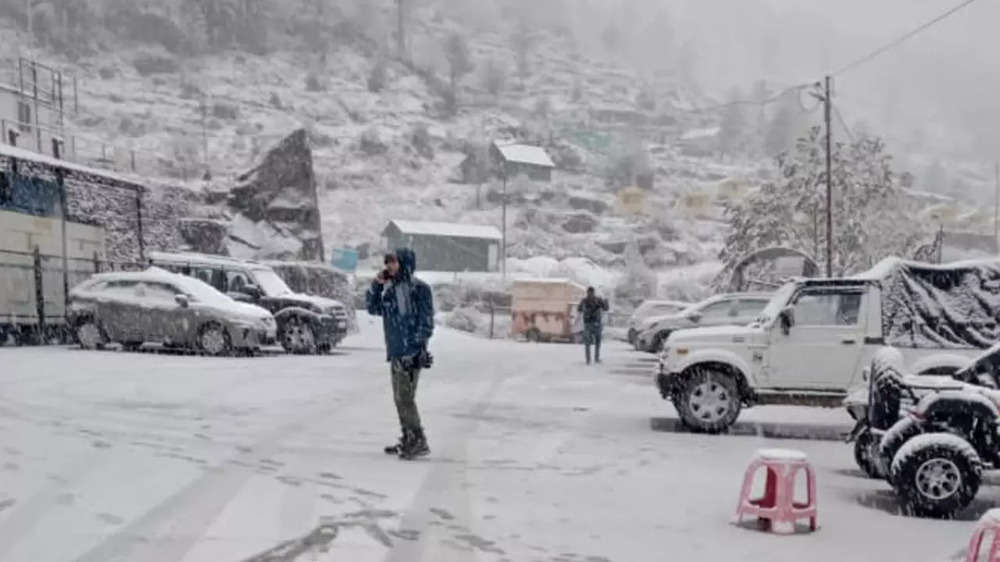 In Pics: Chamoli Wrapped In Thick Blanket Of Snow 