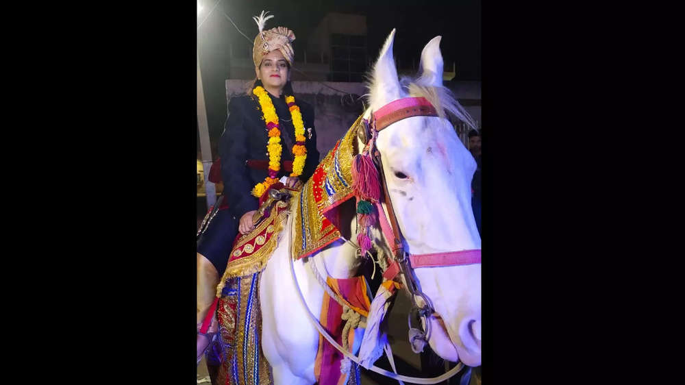 Rajasthan bride in sherwani