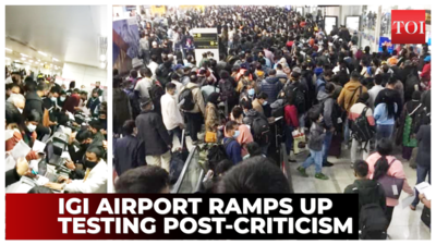 Omicron: Delhi’s IGI airport ramps up testing with 120 RT-PCR machines to avoid overcrowding