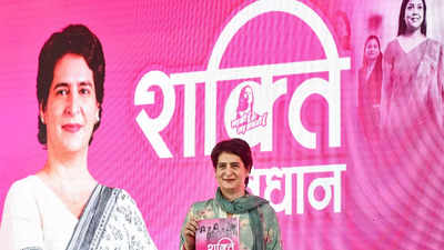 UP assembly polls 2022: Priyanka Gandhi Vadra releases 'women's manifesto' in Lucknow