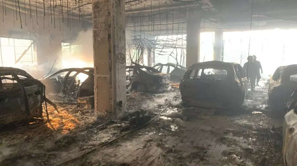 In pics: BMW among 45 swanky cars charred in blaze