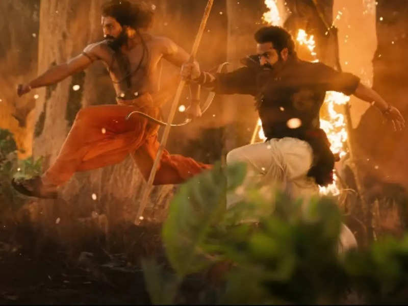 Ram Charan and Jr NTR's RRR trailer promises an action packed drama