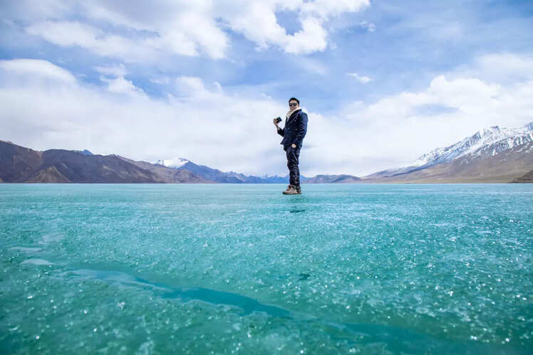 Frozen Pangong Tso