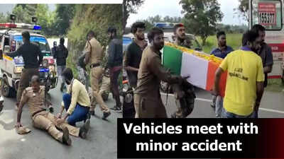 IAF Chopper Crash: Ambulances carrying mortal remains meet with an accident in Tamil Nadu