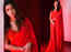 Amid wedding rumours, Alia Bhatt stuns in a gorgeous red lehenga saree at ‘RRR’ trailer launch