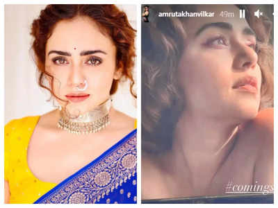 Amruta Khanvilkar shares a glimpse from her bold photoshoot; See pic
