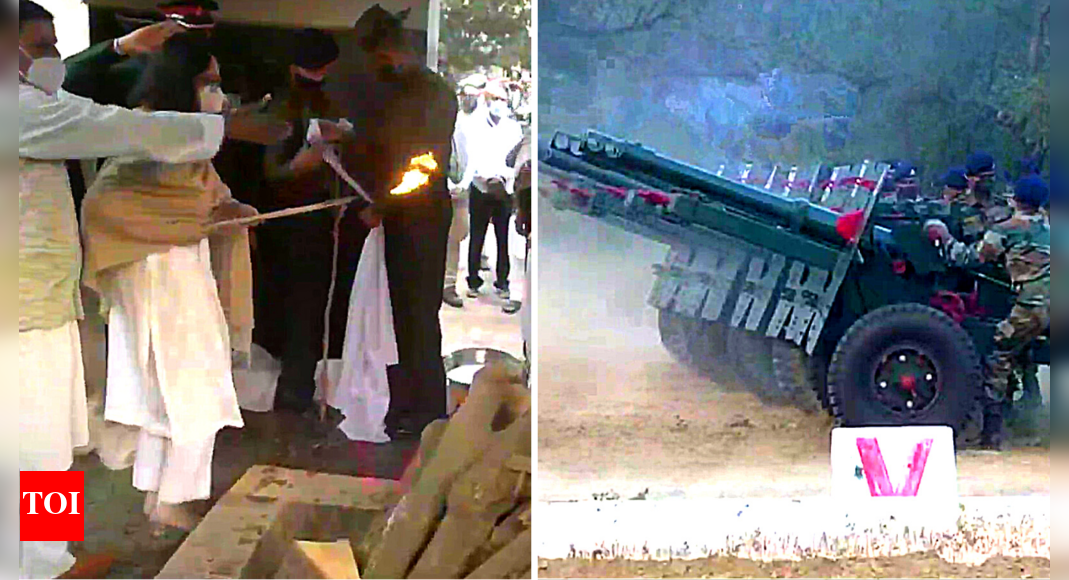 Live: Last rites of Brig Lidder at Delhi Cantt crematorium