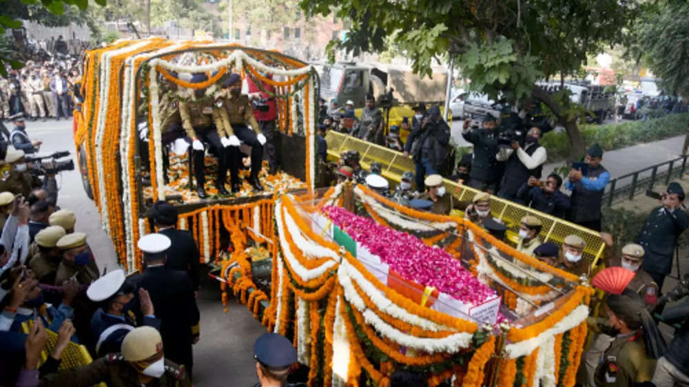 CDS Rawat, wife Madhulika cremated with full military honours