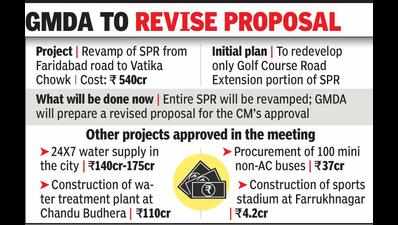 Not just Golf Course Road Extension, whole of SPR to be revamped