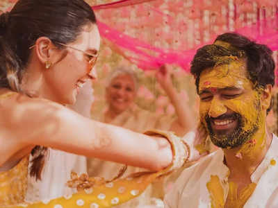 Katrina Kaif’s sister Isabelle shares unseen pictures with Vicky Kaushal from haldi ceremony: ‘My cheeks still hurt from smiling so much’