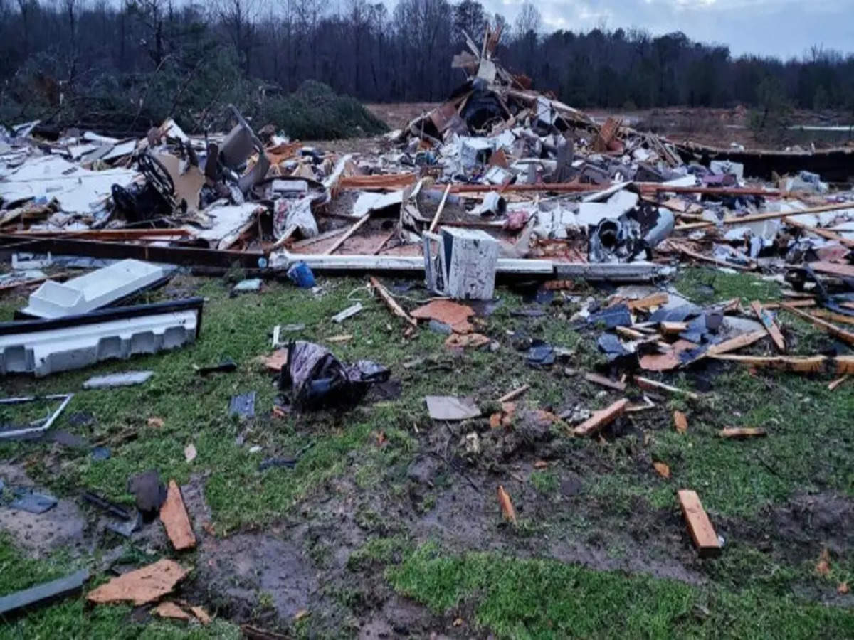 4 dead in US tornadoes, storms; roof collapse at Amazon - Times of India