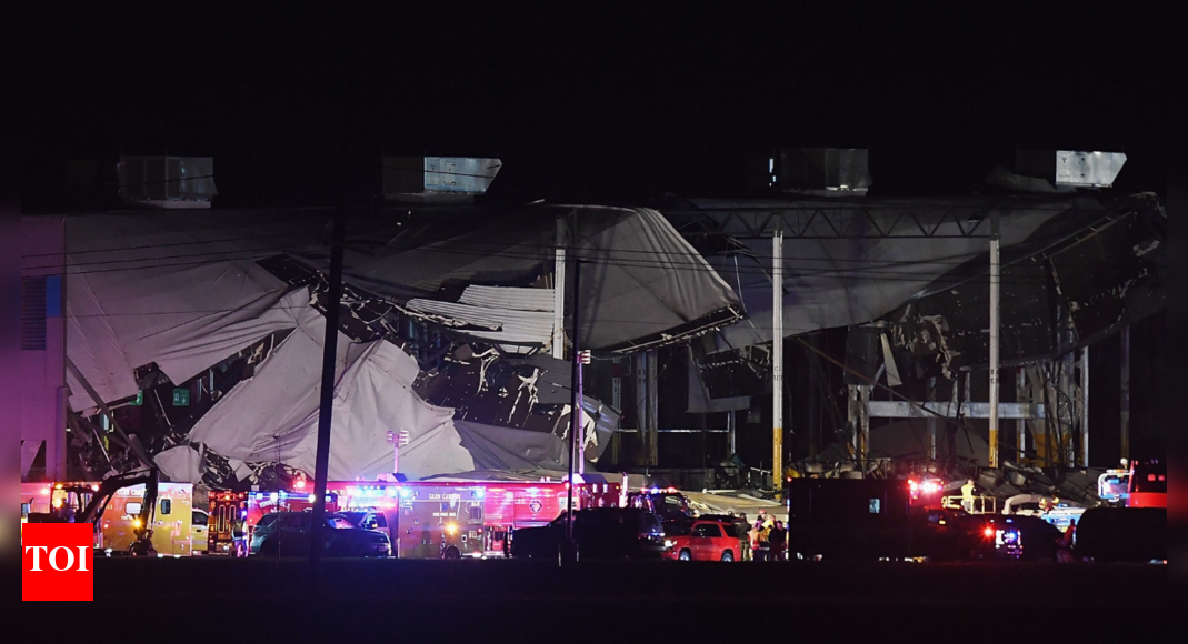 At least 50 feared dead after tornado hits US state of Kentucky