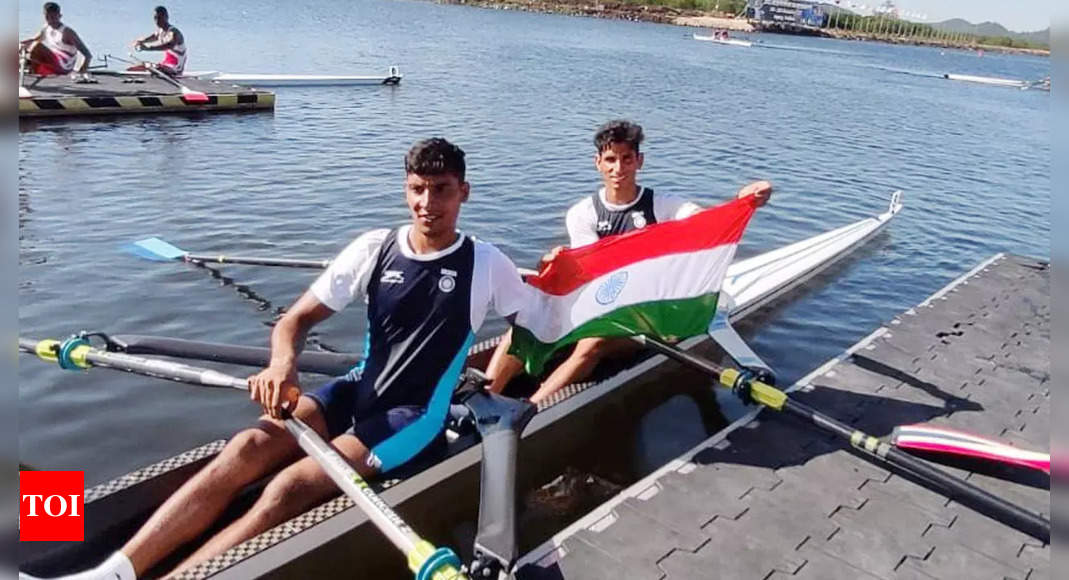 Asian Rowing Championships Arjun Lal JatRavi pair wins gold
