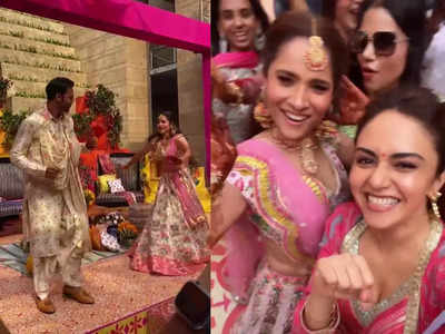 Ankita Lokhande and Vicky Jain dance in a carnival theme mehendi ceremony; Mahhi Vij, Amruta Khanvilkar give a glimpse