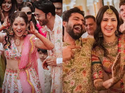 Ankita and Katrina's Mehendi looks