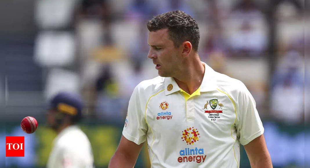 Australia fast bowler Hazlewood to miss second Ashes Test