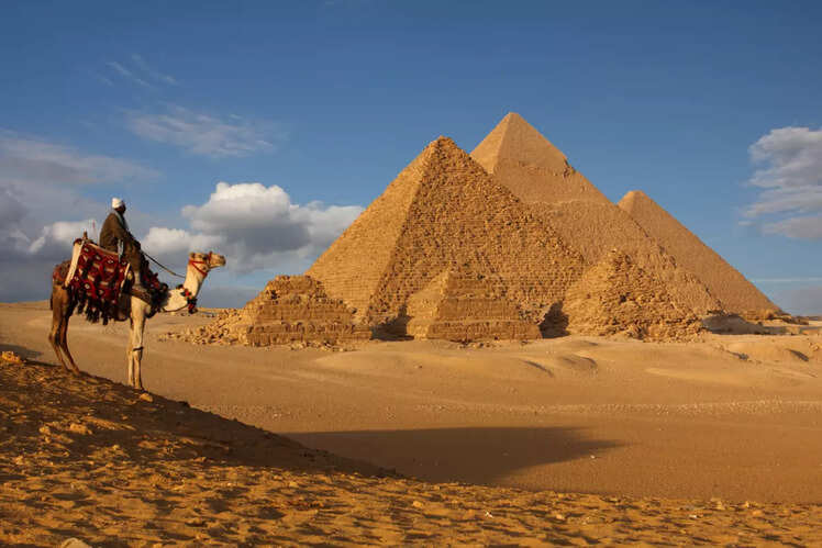 Explore the pyramids of Giza