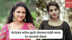 Actors who quit shows mid-way in recent days