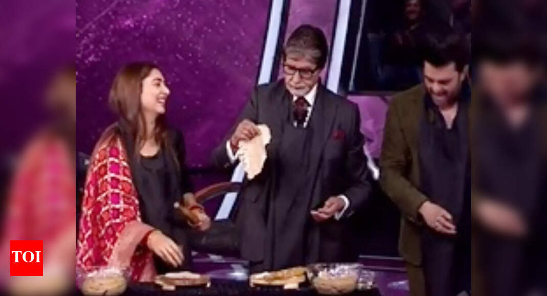Kaun Banega Crorepati 13: Amitabh Bachchan makes roti with Disha Parmar ...