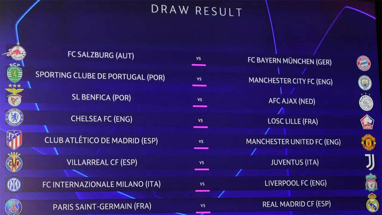JUST IN: Champions League round of 16 draws
