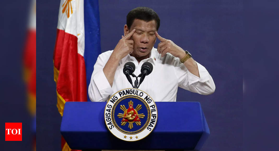 Philippines Rodrigo Duterte Withdraws Candidacy For A Senate Seat Times Of India