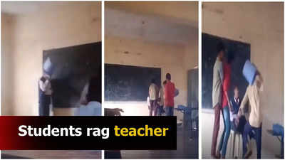 Viral video: Students harass, assault Hindi teacher in classroom, booked