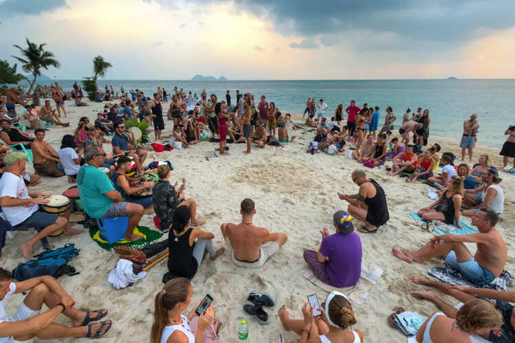 Dance away at a full moon party in Koh Phangan