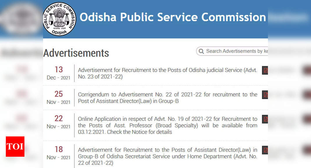 OPSC Recruitment 2021: OPSC Odisha Judicial Service Examination 2021 ...