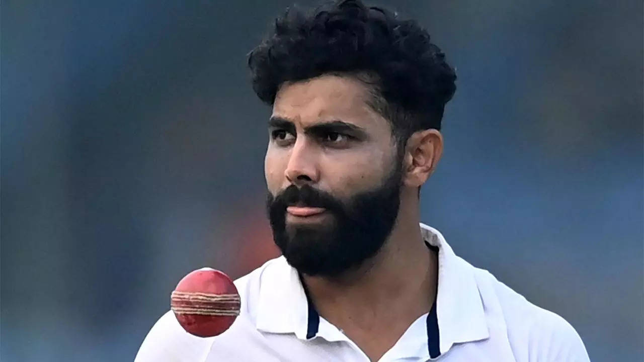 Watch Ravindra Jadeja whips out Pushpa celebration after taking wicket   Sports NewsThe Indian Express