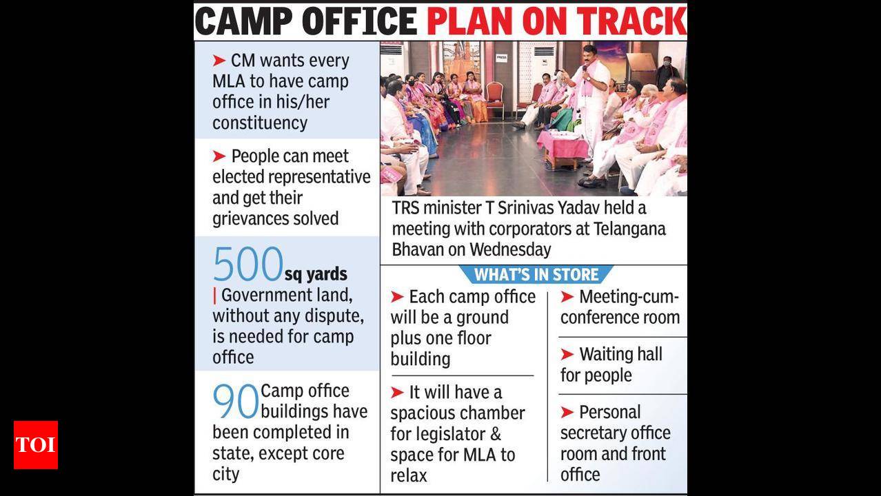 Revenue staff scouting for land to house MLA camp offices | Hyderabad News  - Times of India