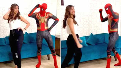 Watch: Shilpa Shetty dances with Spider-Man on ‘Chura Ke Dil Mera’, pleads with him for ‘Spider-Man: No Way Home’ ticket