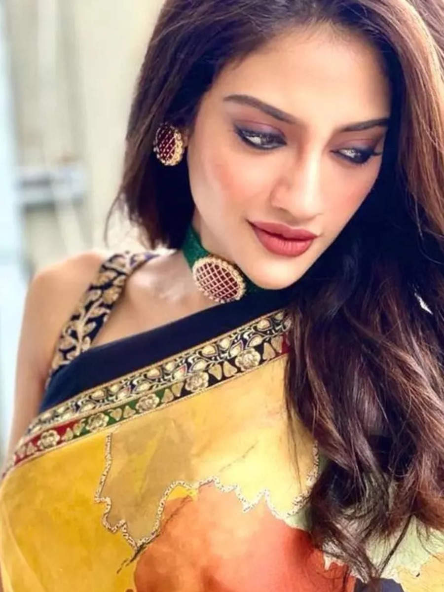 Nusrat Jahan Is Royal Beauty In These Gorgeous Sarees Times Of India