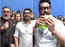 Ajay Devgn wraps ‘Runway 34’ with Boman Irani and crew members while having a wrap!