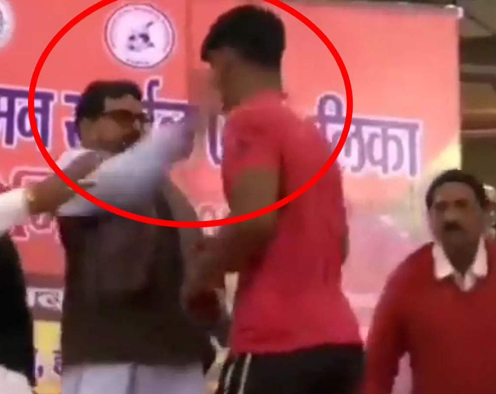 
Ranchi: BJP MP Brij Bhushan Sharan Singh loses cool, slaps young wrestler on stage
