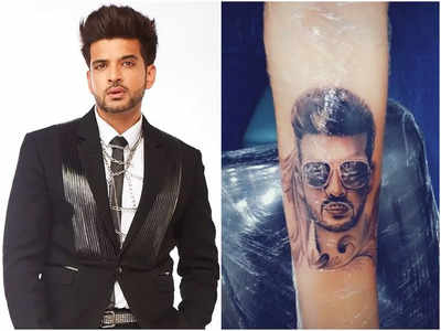Bigg Boss 15: Karan Kundrra's fans get a permanent tattoo of face and  initials; see pics - Times of India