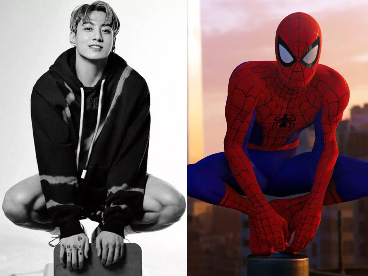 BTS ARMY think JungKook nailed Tom Holland's Spider-Man pose in ...