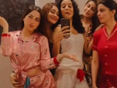 New bride Shraddha Arya's 'pyjama' party with her girlfriends is all things fun; watch
