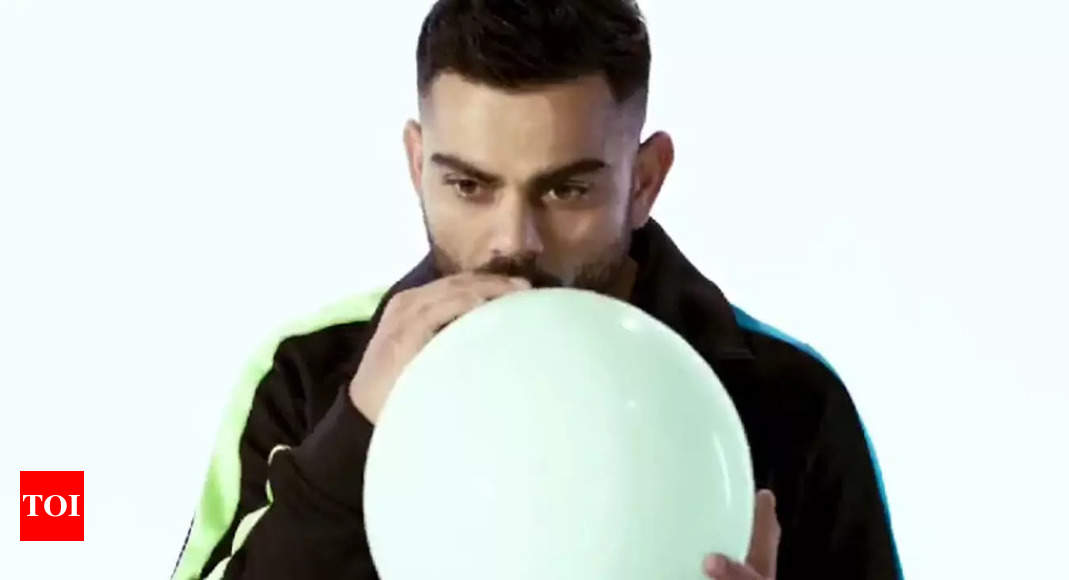 Avatar baru Virat Kohli memukau penggemar saat ia mencoba tantangan balon helium |  Berita luar lapangan